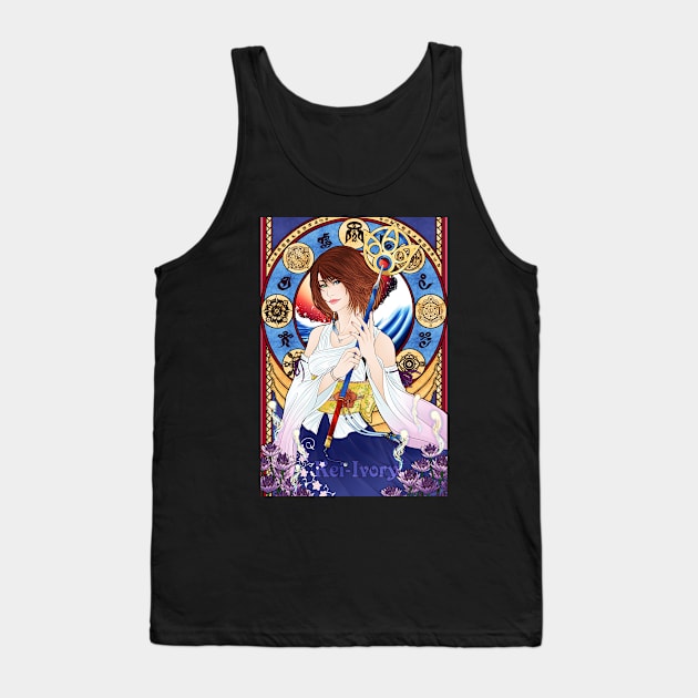 Summoner Yuna - Art Nouveau Tank Top by KeiIvory